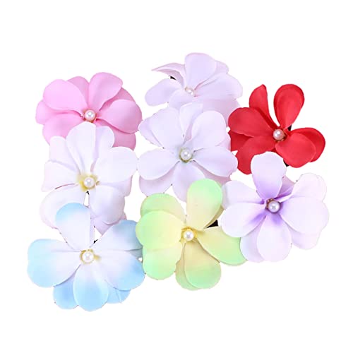 NOLITOY 8stücke Teiliges Set Plumeria Haarklammern Kunstblumen Haarschmuck Für Strand Urlaub Festivals Rutschfeste Haarspangen Zufälligen Farben Für Frauen Und Mädchen von NOLITOY