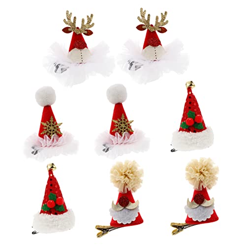 NOLITOY 8stücke Weihnachtsmütze Haarspangen Lustige Haarclips Für Damen Weihnachtsaccessoires Für Partys Winterfeiern Und Festliche Anlässe von NOLITOY