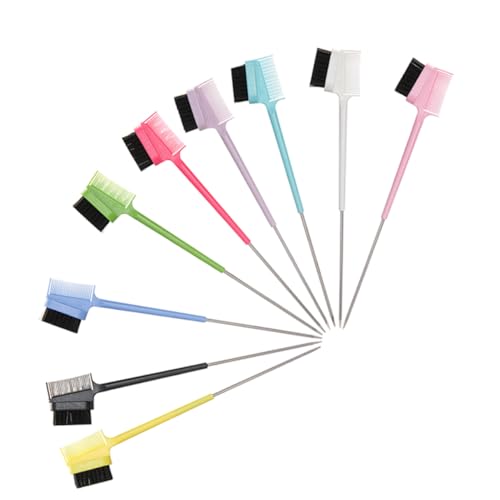 NOLITOY 9 Stück Doppelkopf-augenbrauenkamm Augenpinsel Zauberstab Wimpernbürsten Aus Wimpern Werkzeug Spoolie-bürsten Für Wimpern Wimpernverlängerungsbürsten Mascara-bürsten Abs von NOLITOY