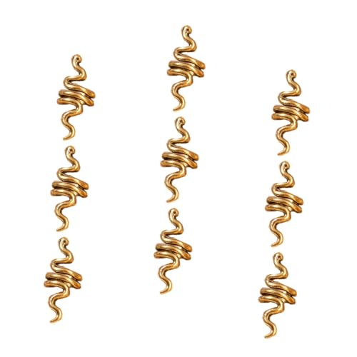 NOLITOY 9 Stück Teiliges Dreadlocks Schmuck Spiralförmige Haarringe aus Fest Sitzend für Zöpfe und Dreadlocks Haaraccessoires für Damen und Herren DIY Frisuren von NOLITOY