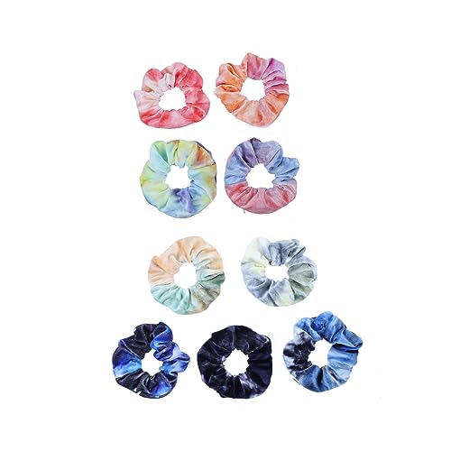NOLITOY 9stücke Teiliges Zipper Haargummis Mit Taschen Für Damen Elastische Scrunchies Pastellfarben Schonend Für Haare Für Verschiedene Hairstyles von NOLITOY