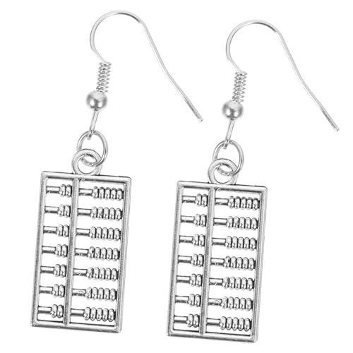 NOLITOY Abacus Ohrringe Damen Mädchen Abacus Schmuck Ohrhänger Mathelehrer Modisch Leicht Tragbar Vielseitig Kombinierbar Design von NOLITOY