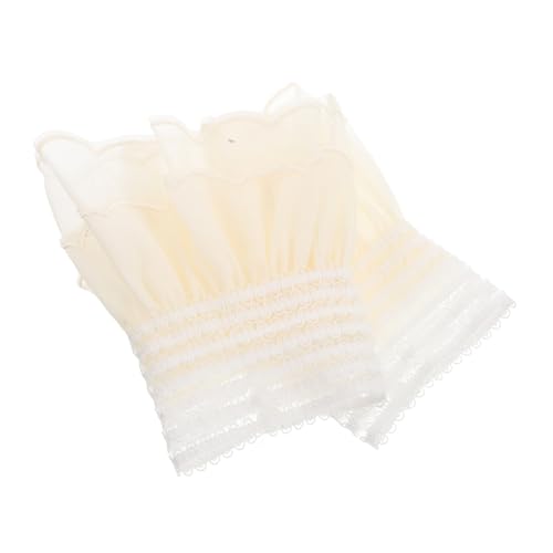 NOLITOY Abnehmbare Rüschen Ärmel Manschetten Damen Fake Wrist Vielseitige Mode accessoires für Alltag Party und Büro Elegante Falsche Ärmel Manschetten Stilvolle Handgelenk Rüschen von NOLITOY