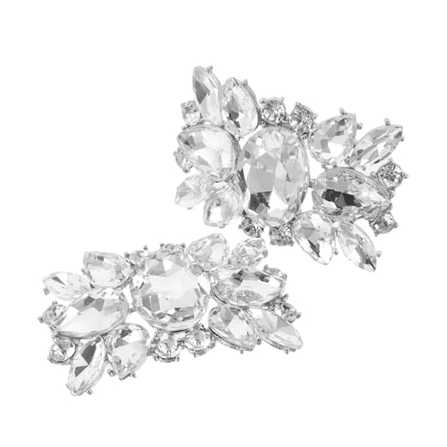 NOLITOY Abnehmbare Strass Schuhclips für Damen Hochzeits Schuhe Dekoration Schuhschnallen Schmuckanhänger Vielseitig für High Heels Sandalen Party und Festliche Anlässe von NOLITOY