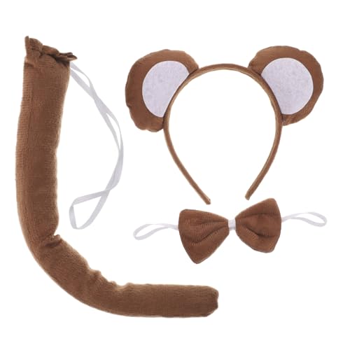 NOLITOY Affen Ohren Haarreif 9 Teiliges Partykleid Cartoon Babykostüm Zubehör Hasenspielzeug Für Babys Kleinkinder Hasenspielzeug Affenschwanz Braune Fliege Affenkostüm Kinder Tierkostüme NOLITOY Affen Ohren Haarreif 9 Teiliges Partykleid Cartoon Babykostüm Zubehör Hasenspielzeug Für Babys Kleinkinder Hasenspielzeug Affenschwanz Braune Fliege Affenkostüm Kinder Tierkostüme von NOLITOY