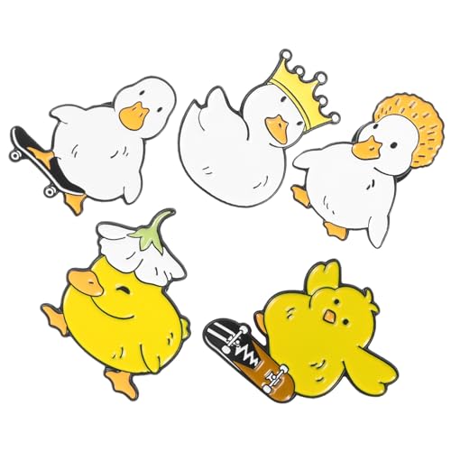 NOLITOY Alloy Brooch Kleine Entenform Anstecknadeln für Damen Cartoon Pins Schmuck Accessoires für Taschen Kleidung Rucksack und Hut von NOLITOY