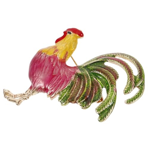 NOLITOY Alloy Tierbrosche Damen Kleine Hahn Anstecknadel Modisch Kreativ Geschenk Schmuck Accessoire von NOLITOY