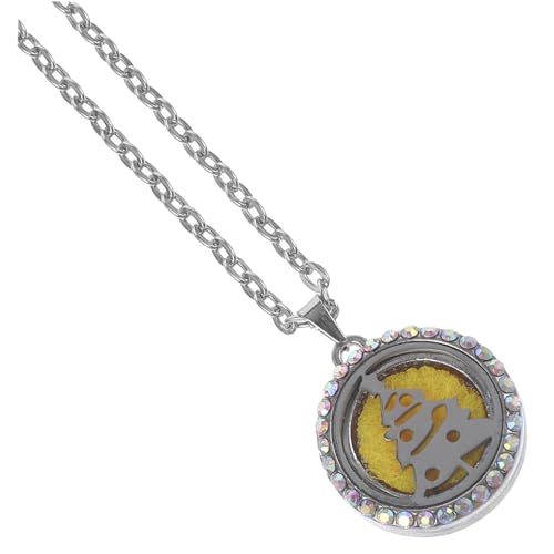 NOLITOY Aromatherapie Diffuser Halskette mit Locket für Ätherische Öle Stilvolle Kette für Damen Zufällige Farbwahl Perfektes für Freunde und Familie Zufällige Farbe Zufällige Farbe von NOLITOY