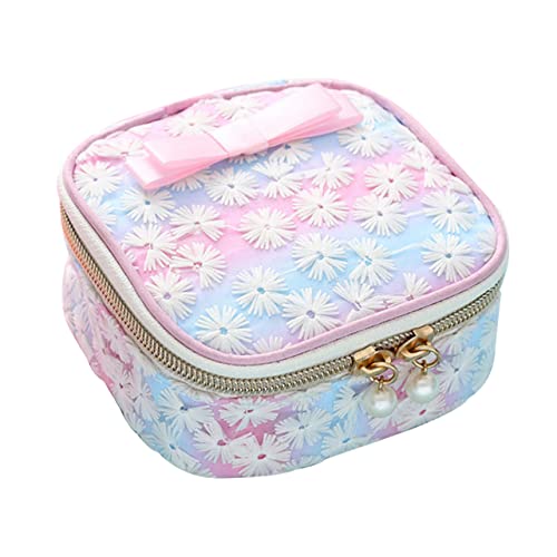 NOLITOY Mesh-gestickte Sanitary Napkin Organizer Tasche Kleine Quadratische Kulturtasche Mit Reißverschluss Für Damen Für Und Büro Gradient NOLITOY Mesh-gestickte Sanitary Napkin Organizer Tasche Kleine Quadratische Kulturtasche Mit Reißverschluss Für Damen Für Und Büro Gradient von NOLITOY