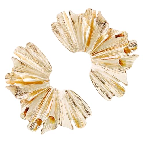 NOLITOY Ausgefallene Ginkgo Ohrringe Damen Statement Design Langlebige Legierung Ohrhänger für Alltag Party für Frauen und Freundinnen von NOLITOY