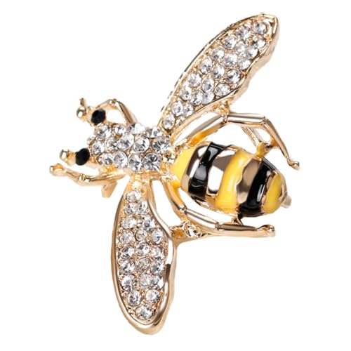 NOLITOY Bienenbrosche Vielseitige Anstecknadel für Kleidung Party und Business Modisches Schmuckaccessoire für Damen für Blazer Pullover Taschen und Hüte von NOLITOY