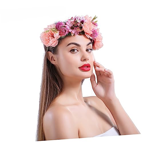 NOLITOY Blumen-stirnband-set Braut-kopfschmuck Party-haarreif Simulierte Blume Kopfschmuck Foto-requisite Für Die Braut von NOLITOY