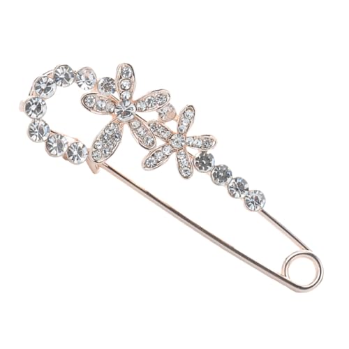NOLITOY Blumenbrosche Damen Anstecknadel Sicherheitsnadel Elegant Lapel Badge für Schal Pullover und Shirt Accessoire von NOLITOY