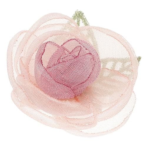 NOLITOY Blumenhaarspange Damen Kleine Haarspange Süßes Haaraccessoire Rosenhaarnadel Für Geburtstag Hochzeit Frisuren Schmuck von NOLITOY