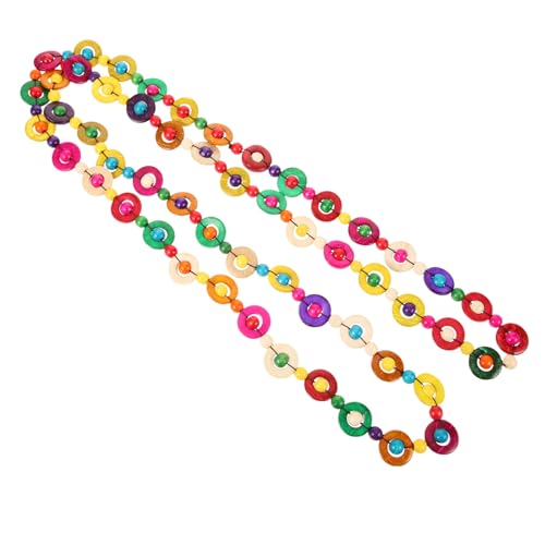 NOLITOY Boho Coconut Shell Halskette für Damen Handgefertigt Bunte Perlen Leichte Retro longkette Vielseitiger Modeschmuck für Alltag Party Strand und Geschenkideen von NOLITOY