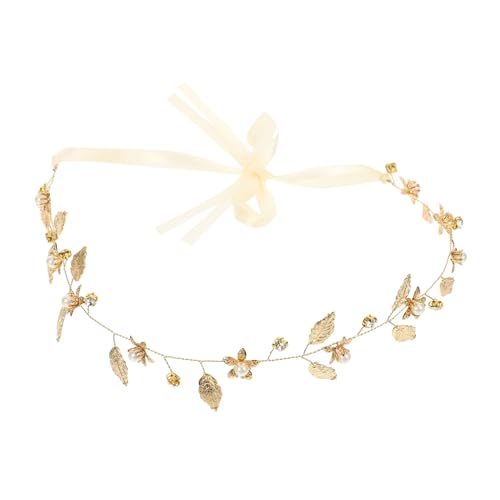 NOLITOY Braut Haarschmuck Haarbänder Blätter Kristall Kristall Hochzeit Tiara Stirnband von NOLITOY
