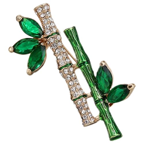 NOLITOY Broschennadel Bamboo Design Vintage Anstecknadel für Kleidung Hut Strickjacke Damen Modisches Accessoire für Partys und Alltag von NOLITOY