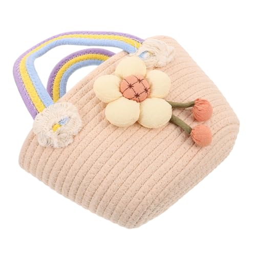 NOLITOY Bunte Handgewebte Baumwollseil Tote Tasche Damen Strandtasche Sommer Handtasche Große Kapazität Vielseitige Umhängetasche für Urlaub Freizeit und Alltag von NOLITOY