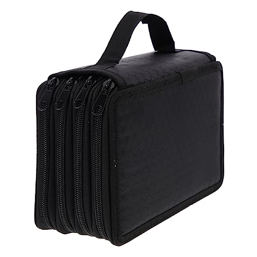 NOLITOY Buntes Federmäppchen für Farbstifte Tragbare Stiftetasche mit Griff Fächer für Künstler und Schüler Robust und Leicht Perfekter Organizer für Bleistifte von NOLITOY