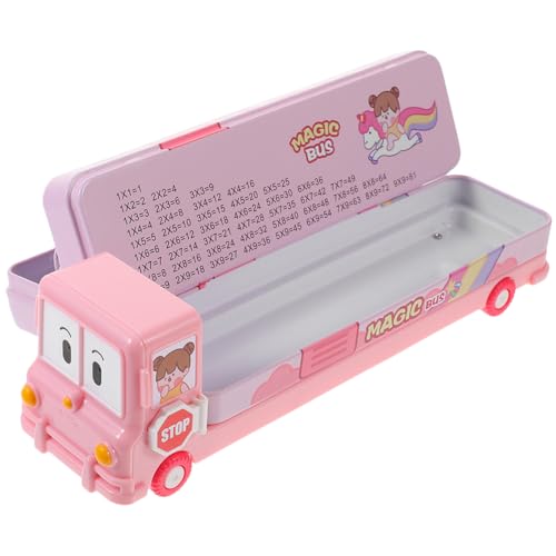 NOLITOY Cartoon Federmäppchen mit Großem Fassungsvermögen Multifunktionale Stiftebox aus Metall Leichte Reißfeste Stifteaufbewahrung für Schule Büro und Tragbar und Waschbar von NOLITOY