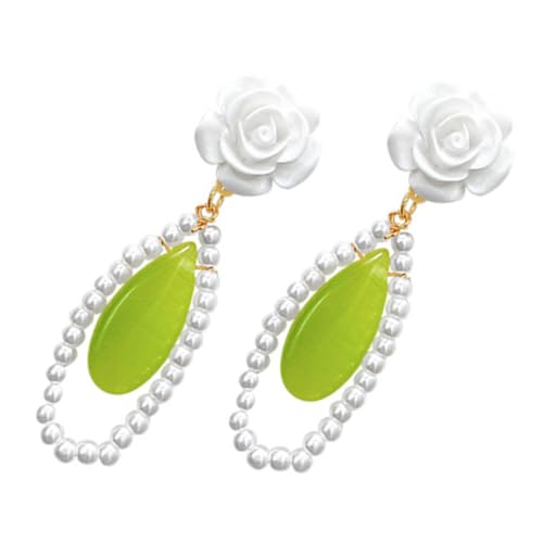 NOLITOY Blumenohrringe Für Damen Baumelnde Ohrringe Mit Exquisiter Verzierung Leicht Anzuziehenen Ohrschmuck Für Abendpartys Und Alltag von NOLITOY