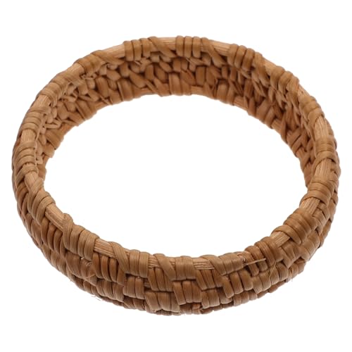 NOLITOY Chunky Rattan Bangle Armband Damen Boho Stil Geflochtenes Ethno Schmuck Geschenkidee von NOLITOY