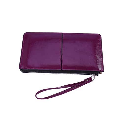 NOLITOY Clutch-Geldbörse Für Damen Handtasche Reißverschluss Violett Damen Damen Geldbörse von NOLITOY