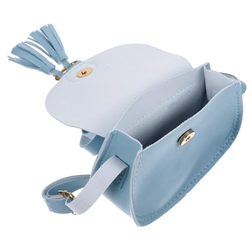 NOLITOY Crossbody Bag Mini Umhängetasche mit Quasten Süße Schultertasche für Mädchen Langlebig Großer Stauraum für Handy und Münzen Modisch und Praktisch Blau von NOLITOY