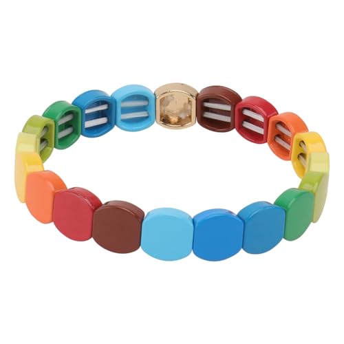 NOLITOY DIY Wabenmuster Legierungsarmband mit Stoving Lack Handgefertigtes Unisex Schmuckstück Leichtes Langlebiges Damen und Herren Armband Kreative Handkette für Alltag Party und von NOLITOY