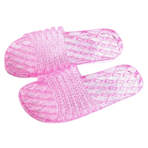 NOLITOY Damen Hausschuhe PVC Leicht Rutschfest Komfortabel Schlafzimmer Gästehausschuhe Hotel Slipper Wiederverwendbar für Indoor Reise Spa von NOLITOY