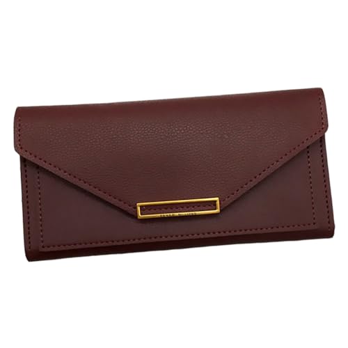 NOLITOY Damen Ledergeldbörse Retro Kapazität Multifunktional PU Geldbeutel Frauen Handtasche Kompakt Praktisch Modisch von NOLITOY