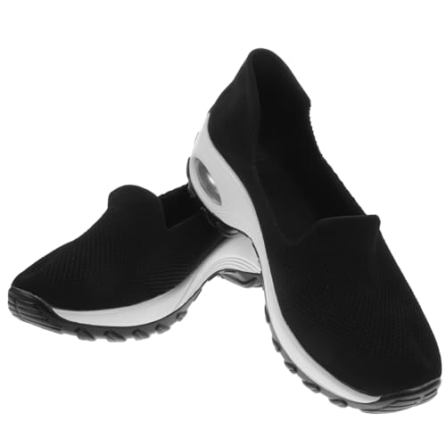 NOLITOY Damen Sportschuhe Atmungsaktiv rutschfest Freizeitshuhe Flach Leichtes Anziehen Bequeme Alltagsschuhe für Sommer und Fitness von NOLITOY