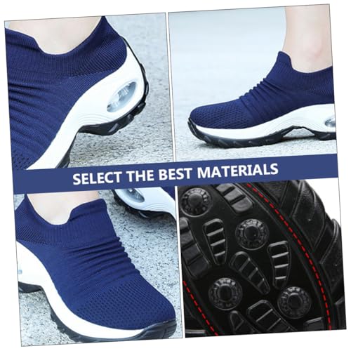 NOLITOY Damen Sportschuhe Große Atmungsaktive Gym Sneaker mit Rutschfester Sohle Bequeme Modische Freizeitschuhe für Alltag und Training von NOLITOY