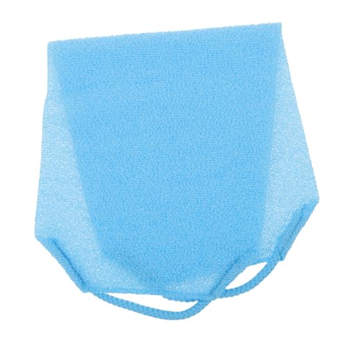 NOLITOY Doppelseitiger Körperpeeling Handtuch mit Aufhängeschlaufe Starker Rücken und Ganzkörper Scrubber für Männer und Frauen Sanfte Massage Schnell Trocknend Modernes Blaues Badetuch von NOLITOY