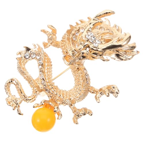 NOLITOY Drache Brosche Retro Vintage Anstecknadel für Männer Frauen Stilvolle Tierbrosche Robustes Geeignet für Anzug Pullover Schal und Hut Stilvolles Geschenkaccessoire von NOLITOY