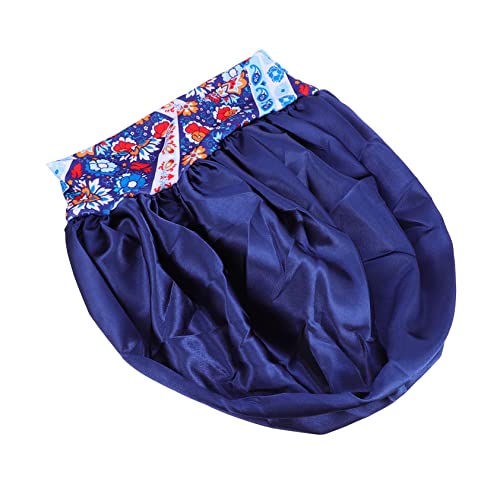 NOLITOY Elastische Haarhaube Schlafmütze Mit Blumendesign – Große Schlafmütze Für Erwachsene Für Frauen Mütze von NOLITOY