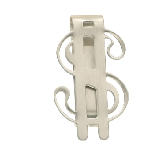 NOLITOY Edelstahl Geldklammer Klein und Leicht Tragbarer Geldclip mit Verschleißschutz Modischer und Langlebiger Kartenhalter für Bargeld und Scheine Praktischer Edelstahl von NOLITOY