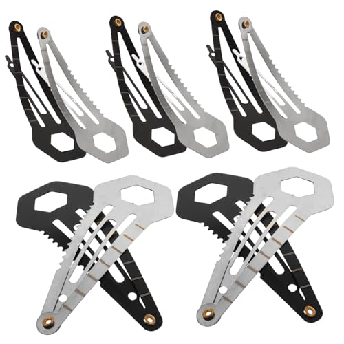 NOLITOY 10stücke -haarnadeln Multifunktionale Haarspangen Für Damen Und Herren Silber Schwarz Für Camping Wandern Und Reisen von NOLITOY