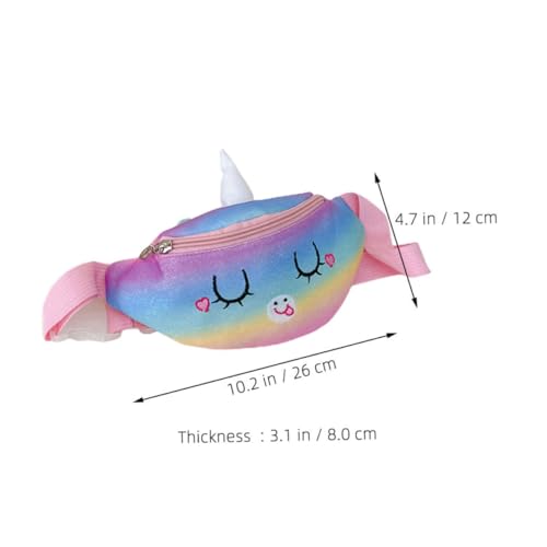 NOLITOY Einhorn Bauchtasche für Mädchen Verstellbar Hüfttasche und Reise Gürteltasche Modisch Niedlich für Junge Mädchen Tochter von NOLITOY