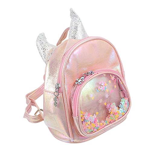 NOLITOY Einhorn-Rucksack Für Mädchen Mit Pailletten Mini-Schultasche Aus Hochwertigem Material Outdoor-Tasche Mit Verstellbarem Schultergurt Aufbewahrungstasche Für Bücher Und Utensilien von NOLITOY