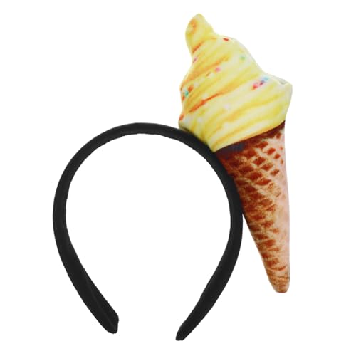 NOLITOY Eiscreme Haarreif Für üßes Cone Design Bunte Haaraccessoires Für Partys Geburtstagsfeiern Und Kostüme Ideal Als Kopfbedeckung Für Kleine Eisliebhaber von NOLITOY