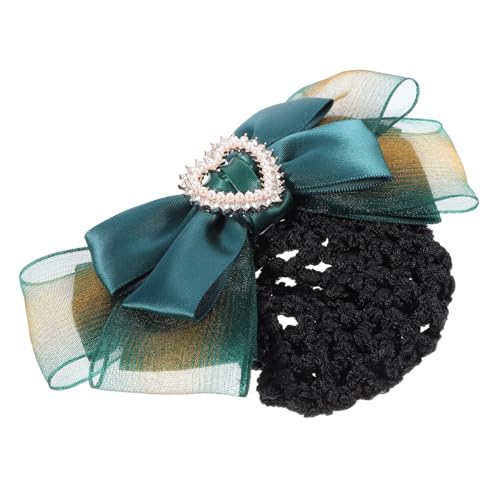 NOLITOY Elastisches Haarnetz für Dutt Ballett Mesh Haarnetz mit Schleife Professioneller Haarschmuck für Damen Flugbegleiterinnen Krankenschwestern von NOLITOY