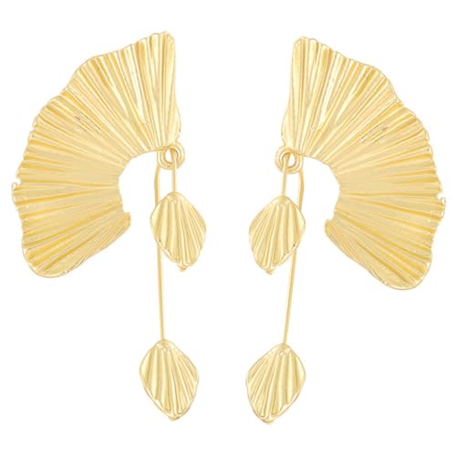NOLITOY Elegante Damen Ohrringe in Fächerform Leichte Langlebige Drop Earrings Modische Ohrhänger für Frauen Vielseitige Ohrschmuckstücke für Party Alltag und Geschenk NOLITOY Elegante Damen Ohrringe in Fächerform Leichte Langlebige Drop Earrings Modische Ohrhänger für Frauen Vielseitige Ohrschmuckstücke für Party Alltag und Geschenk von NOLITOY