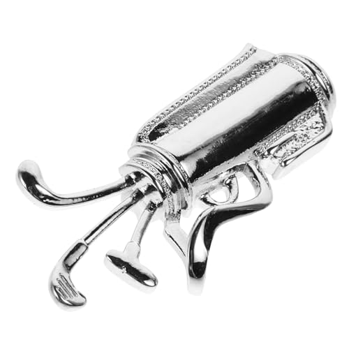 NOLITOY Elegante Golf brosche mit Funkelnden Zirkonia Kreative Golfschläger form Genderneutraler Anstecker für Anzüge Kleider Pullover Modisches Accessoire für Damen und Herren von NOLITOY
