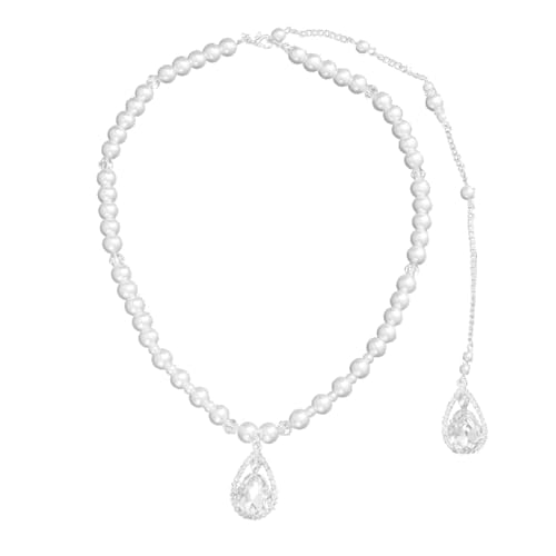 NOLITOY Elegante Lange Perlenhalskette Damen mit Modischem Anhänger und Quaste Feine Verarbeitung Vielseitig für Braut Party und Alltag Stilvolles Schmuckstück für Frauen und Mädchen von NOLITOY