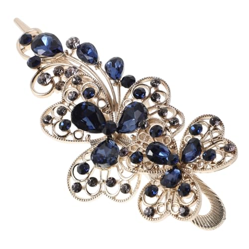 NOLITOY Eleganter Haarclip für Damen Funkelnde Haarspange mit Strasssteinen Langlebige Haarklammer für Hochzeiten und Besondere Anlässe von NOLITOY