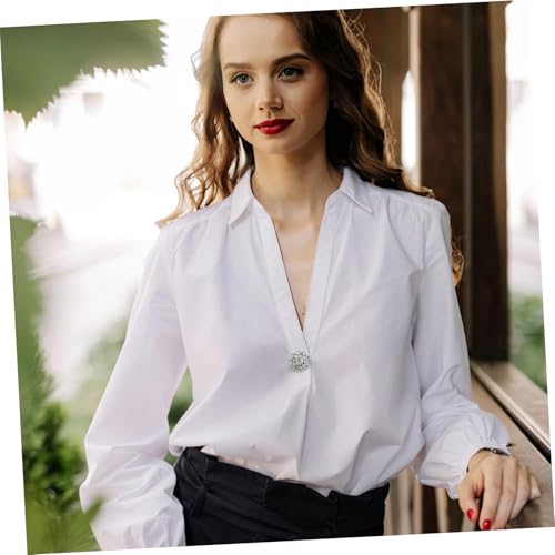 NOLITOY Manschettenknöpfe Mit Blumen-strass Für Herren Aus Metall Mit Clip-verschluss Für Businesshemden Und Smokings Als Geschenkidee von NOLITOY