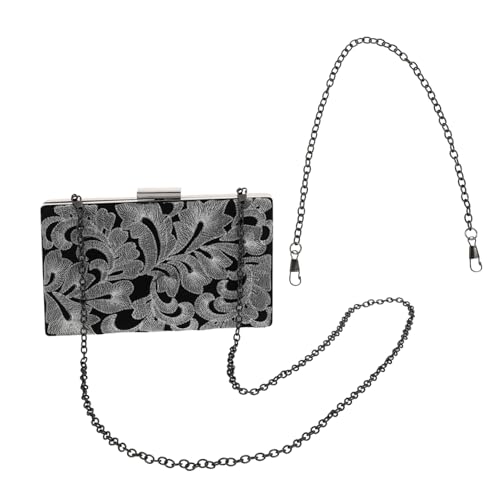 NOLITOY Embroiderte Damen Handtasche Klassische Party Clutch mit Hochwertiger Verarbeitung und Langlebigem Material Eleganter Vintage Stil für Hochzeit und Festliche Anlässe von NOLITOY