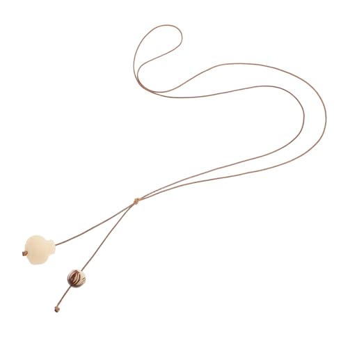 NOLITOY Ethnische Halskette Damen mit Geschnitztem Bodhi Knoblauch Anhänger Lange Boho Kette Stilvolles Schmuckstück für Frauen Geeignet für Reisen und Gesellige Anlässe von NOLITOY
