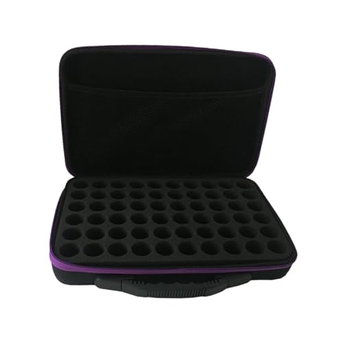 NOLITOY Fächer Ätherische Öl Tasche Flaschen Organizer Tragbar Stoßfest Großes Fassungsvermögen Reise Etui für Fläschchen Handgriff Farbauswahl Zufällig Zufällige Farbe Zufällige Farbe von NOLITOY